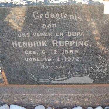 RUPPING Hendrik 1889-1972