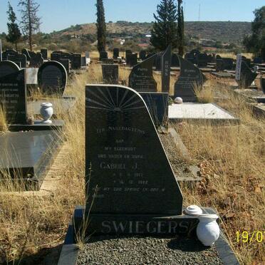SWIEGERS Gabriel J. 1917-1982
