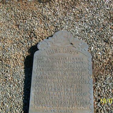 SCHOEMAN Fredrika Coenrad nee VENTER -1923