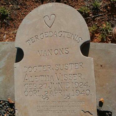 VISSER Aletha 1924-1940