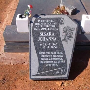 VRIES Susara Johanna, de 1946-2004