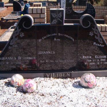 VILJOEN Johannes Hendrikus 1910-1973 &amp; Maria Elizabeth 1899-1984 