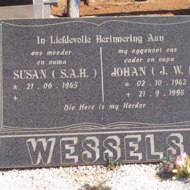 WESSELS J.W. 1942-1998 &amp; S.A.H. 1945-