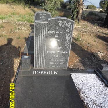 ROSSOUW H.D.J. 1929-1991