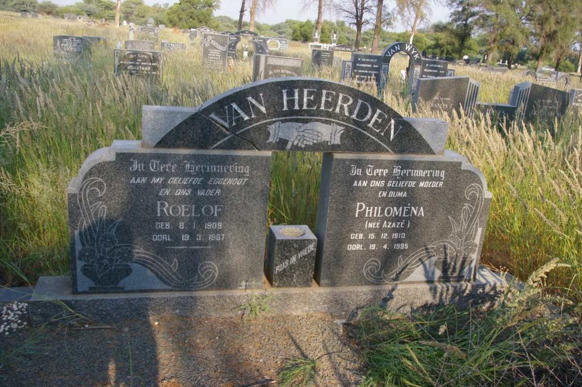 HEERDEN Roelof, van 1909-1967 & Philomena AZAZE 1910-1995