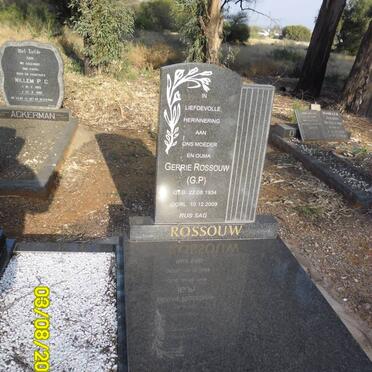 ROSSOUW G.P. 1934-2009