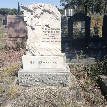 SMIDT Anna Susanna Aletta, de nee CILLIERS 1887-1933