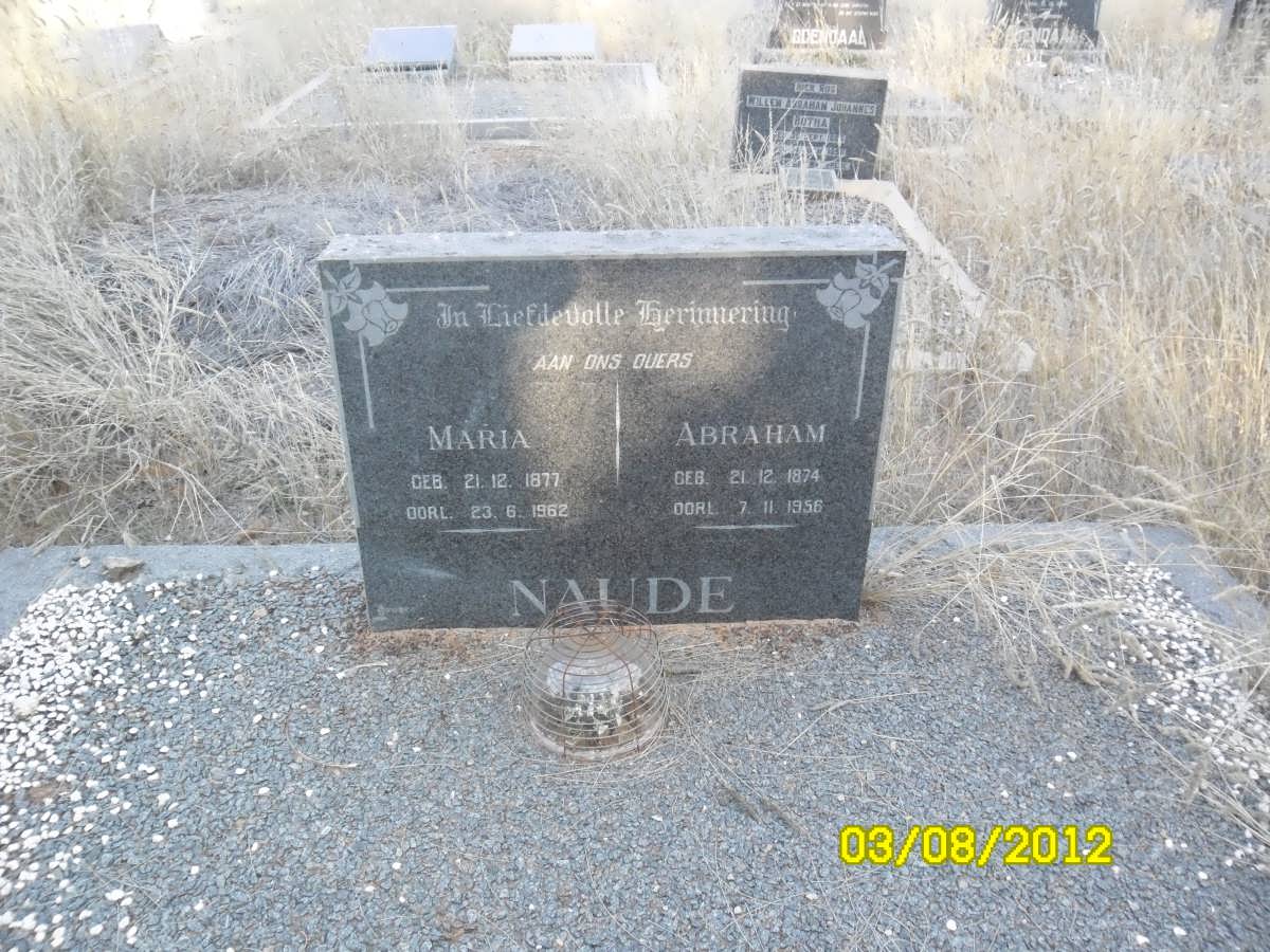 NAUDE Abraham 1874-1956 & Maria 1877-1962