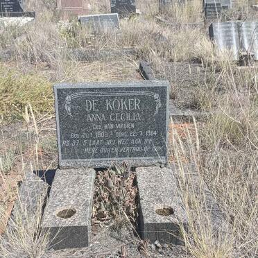 KOKER Anna Cecilia, de nee VAN VUUREN 1903-1964