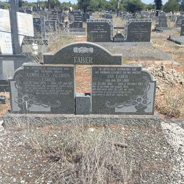 FABER Cornelius Jacobus 1885-1967 & Ann VAN DER LINDE 1892-1963