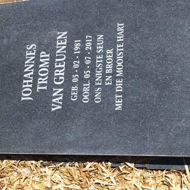 GREUNEN Johannes Tromp, van 1981-2017