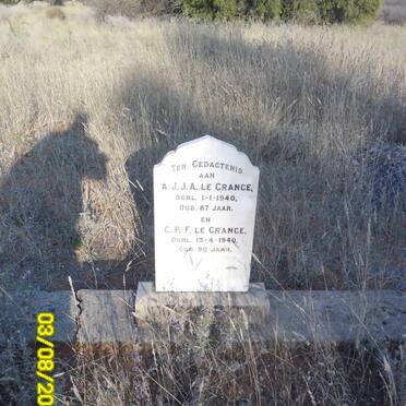 GRANGE A.J.J..A., le -1940 &amp; C.P.F.-1940