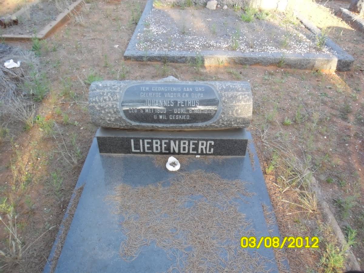LIEBENBERG Johannes Petrus 1900-1973