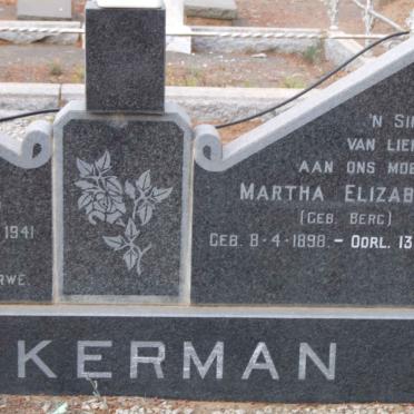 ACKERMAN Martha Elizabeth nee BERG 1898-1974