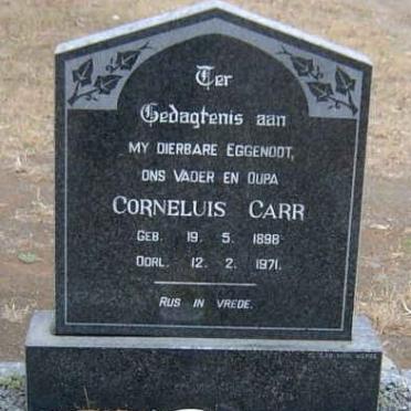 CARR Corneluis 1898-1971