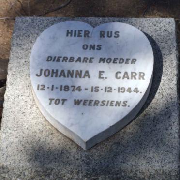 CARR Johanna E. 1874-1944