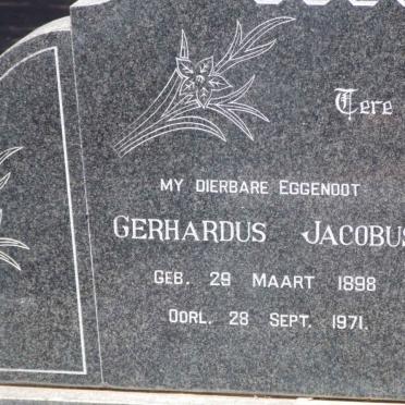 GOUSSARD Gerhardus Jacobus 1898-1971 &amp; Petronella Jacoba VAN STADEN 1901-1974