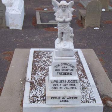 JOOSTE Frederik, de Villiers 1938-1939