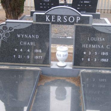 KERSOP Wynand Charl 1916-1977 &amp; Louisa Hermina C. 1915-1982