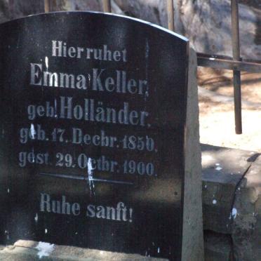 KELLER Emma nee HOLLANDER 1850-1900