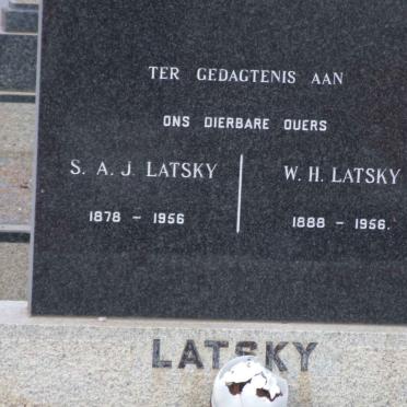 LATSKY S.A.J. 1878-1956 &amp; W.H. 1888-1956