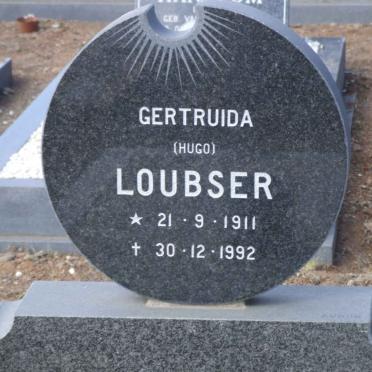 LOUBSER Gertruida nee HUGO 1911-1992