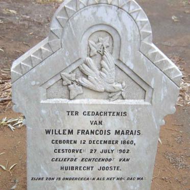 MARAIS Willem Francois 1860-1902