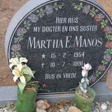 MANOS Martha E. 1954-1991