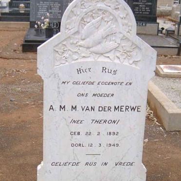 MERWE A.M.M., van der nee THERON 1892-1949