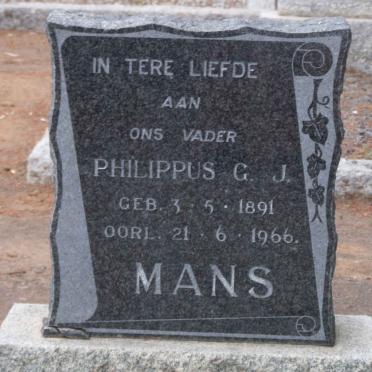 MANS Philippus G.J. 1891-1966