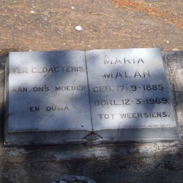 MALAN Maria 1885-1969