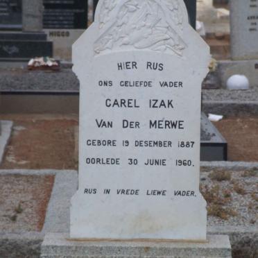 MERWE Carel Izak, van der 1887-1960