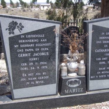 MARITZ Gerrit Jacobus 1904-1976 &amp; Catharina Sophia SMIT 1906-1981