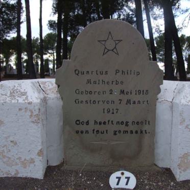 MALHERBE Quartus Philip 1915-1917