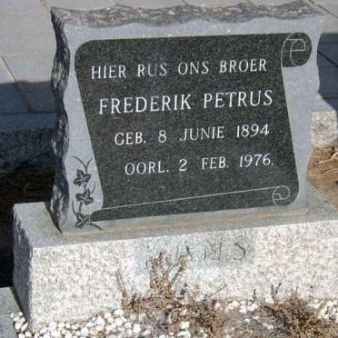 MANS Frederik Petrus 1894-1976