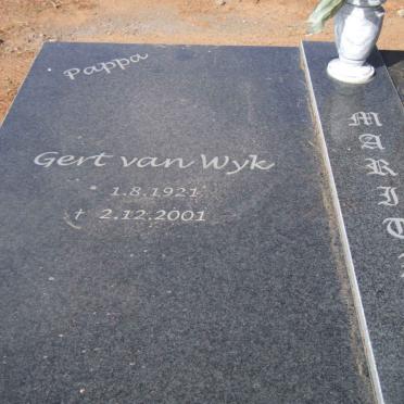 MARITZ Gert van Wyk 1921-2001 &amp; Ina GOUSSARD 1926- 