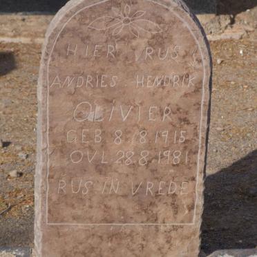 OLIVIER Andries Hendrik 1915-1981
