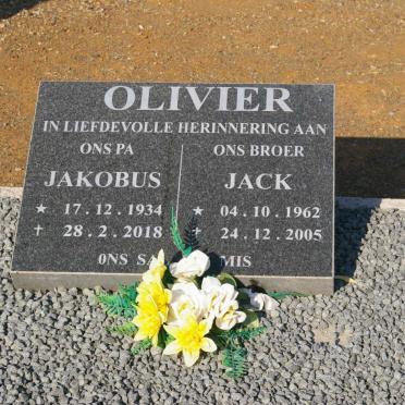 OLIVIER Jakobus 1934-2018 :: OLIVIER Jack 1962-2005