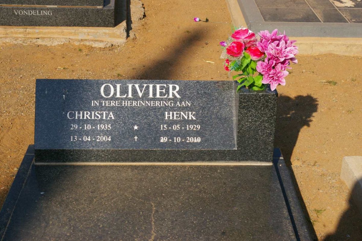 OLIVIER Henk 1929-2010 & Christa 1935-2004