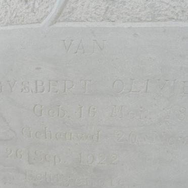 OLIVIER Jan Gysbert 1891-1922