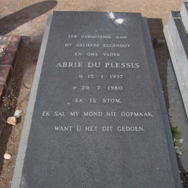 PLESSIS Abrie, du 1937-1980