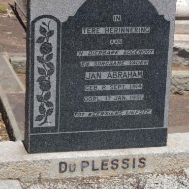 PLESSIS Jan Abraham, du 1914-1951