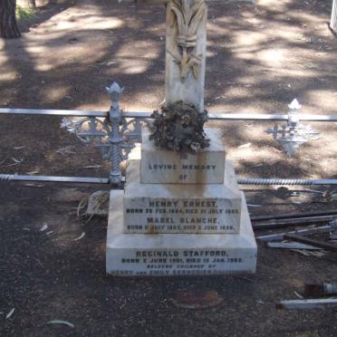 SERRURIER Henry Ernest 1884-1885 :: SERRURIER Mabel Blanche 1893-1898 :: SURRURIER Reginald Stafford 1901-1902