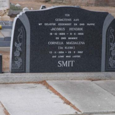 SMIT Jacobus Hendrik 1889-1966 &amp; Cornelia Magdalena DE KLERK 1894-1982