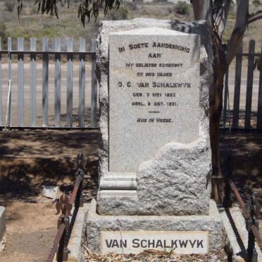 SCHALKWYK O.C., van 1852-1931