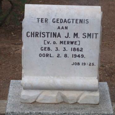 SMIT Christina J.M. nee V.D. MERWE 1862-1949