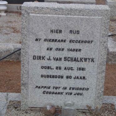 SCHALKWYK Dirk J., van -1961