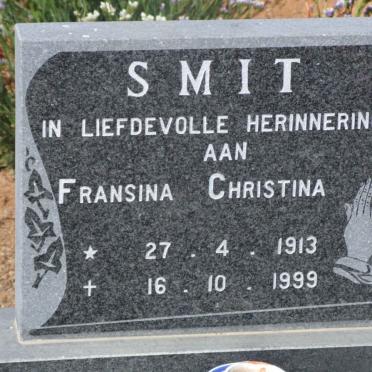 SMIT Fransina Christina 1913-1999