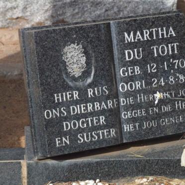 TOIT Martha, du 1970-1982