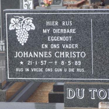 TOIT Johannes Christo, du 1957-1989